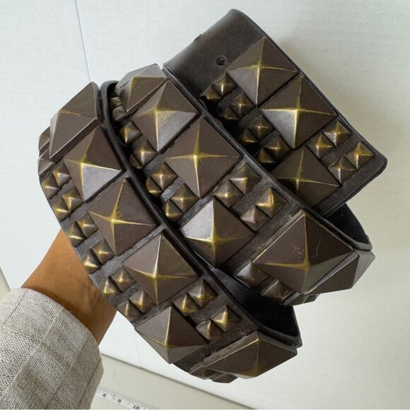 Vintage Steve Madden Boho Y2K 90s Studded Belt Grunge Perfection Size Large - Picture 10 of 13